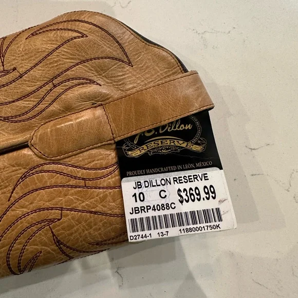 Tan with Brown Flame Cowboy/cowgirl boots - Picture 3 of 5